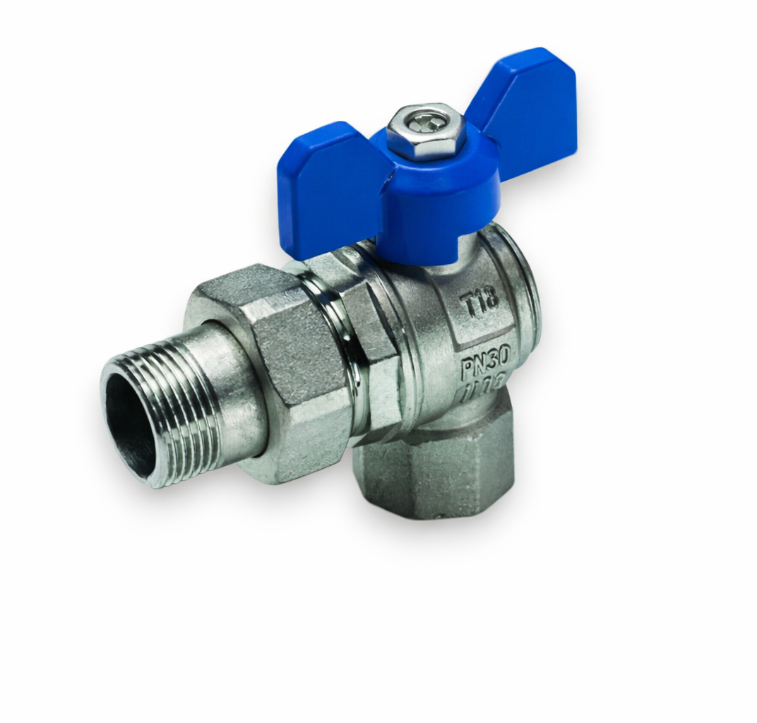 Кран шаровой Угловой 1 ВР-НР синий 2180 TIEMME