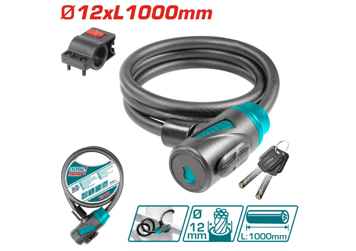 Կողպեք հեծանիվի 1000մմ TOTAL TBK11210