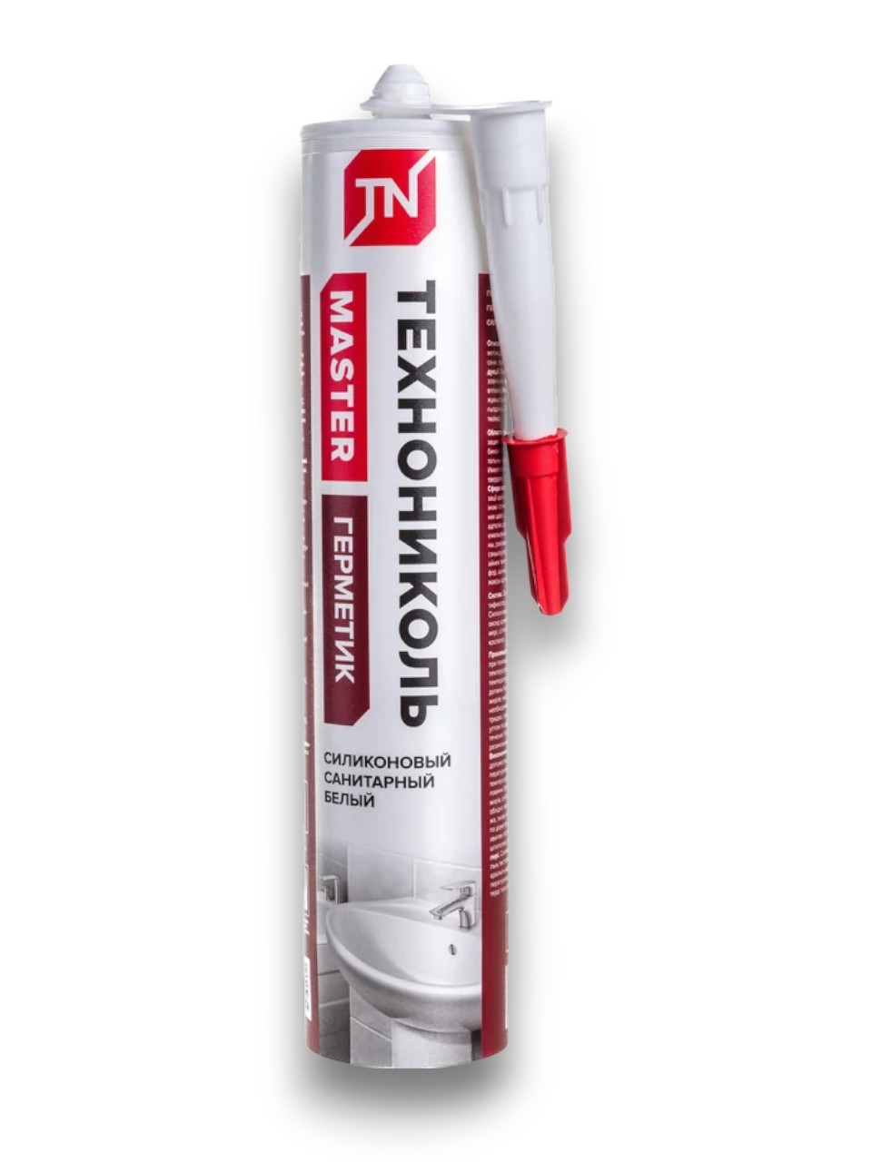 Герметичный санитарный силикон белый, картридж 280мл Технониколь