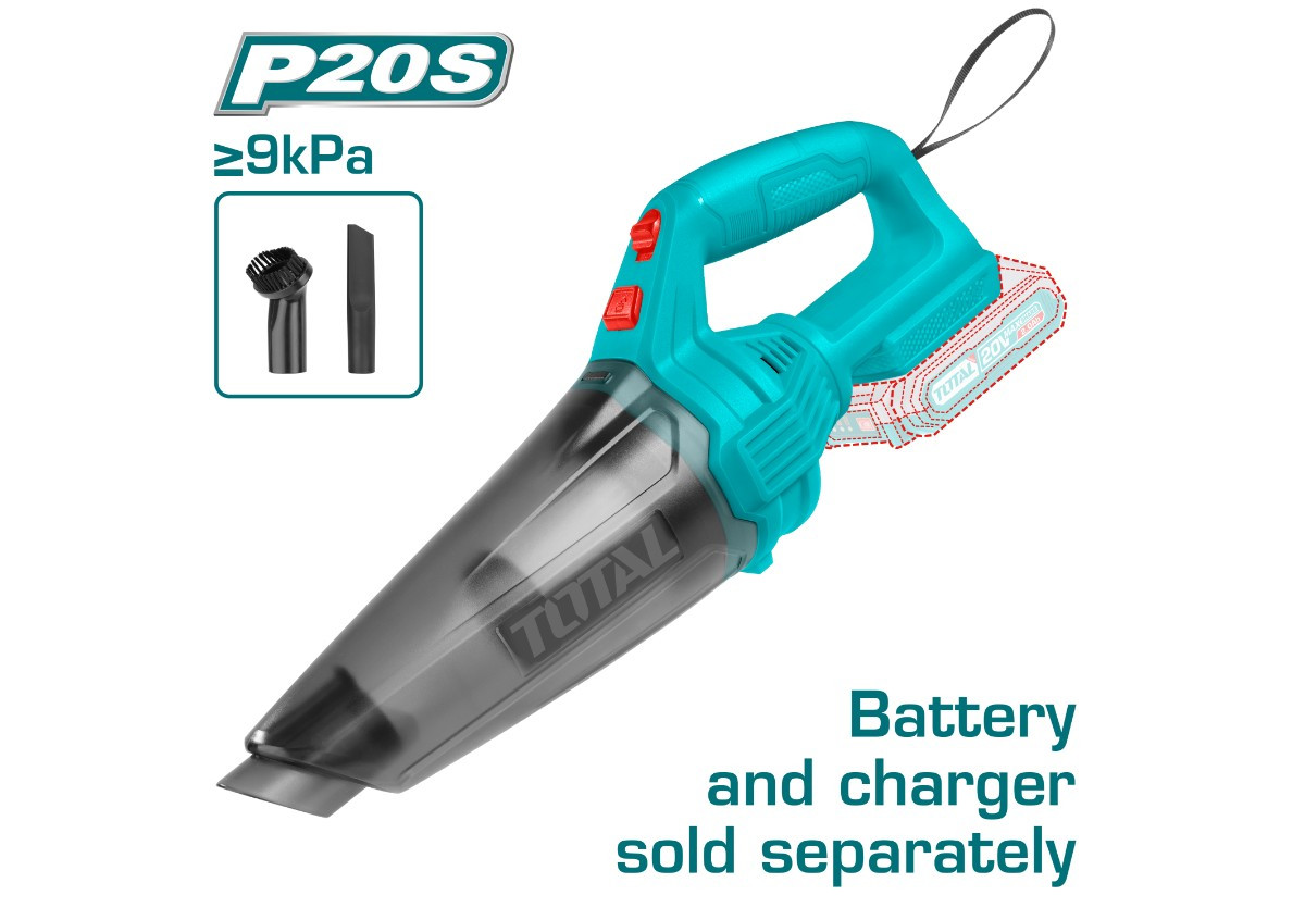 Փոշեկուլ մարտկոցային 20Վ 9կՊա 0․5լ TOTAL TVLI201261