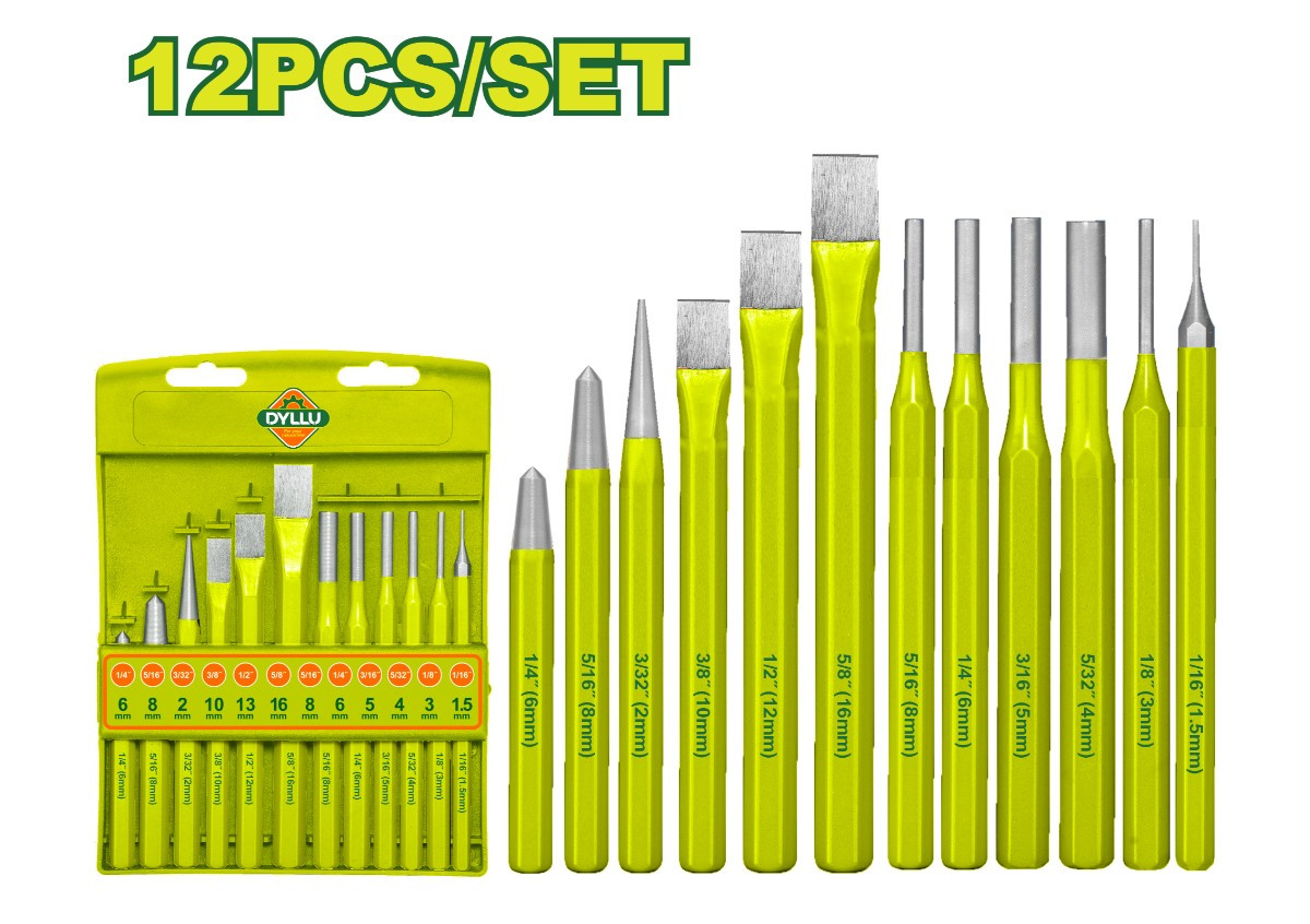 Набор сверл и пробойников (12 шт.) DTCC8312 102-172 мм DYLLU