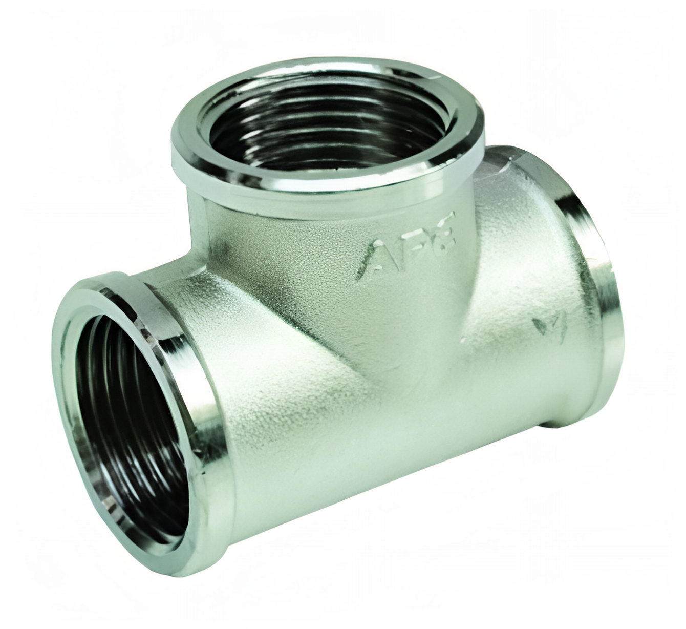 Тройник 1/2", ВР, никелированный APE