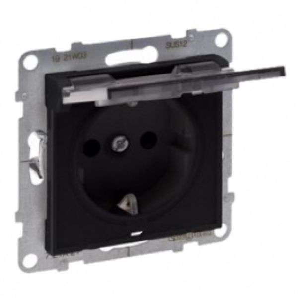 Розетка 2K+3 Suno с кр. IP21  АНТ. Legrand