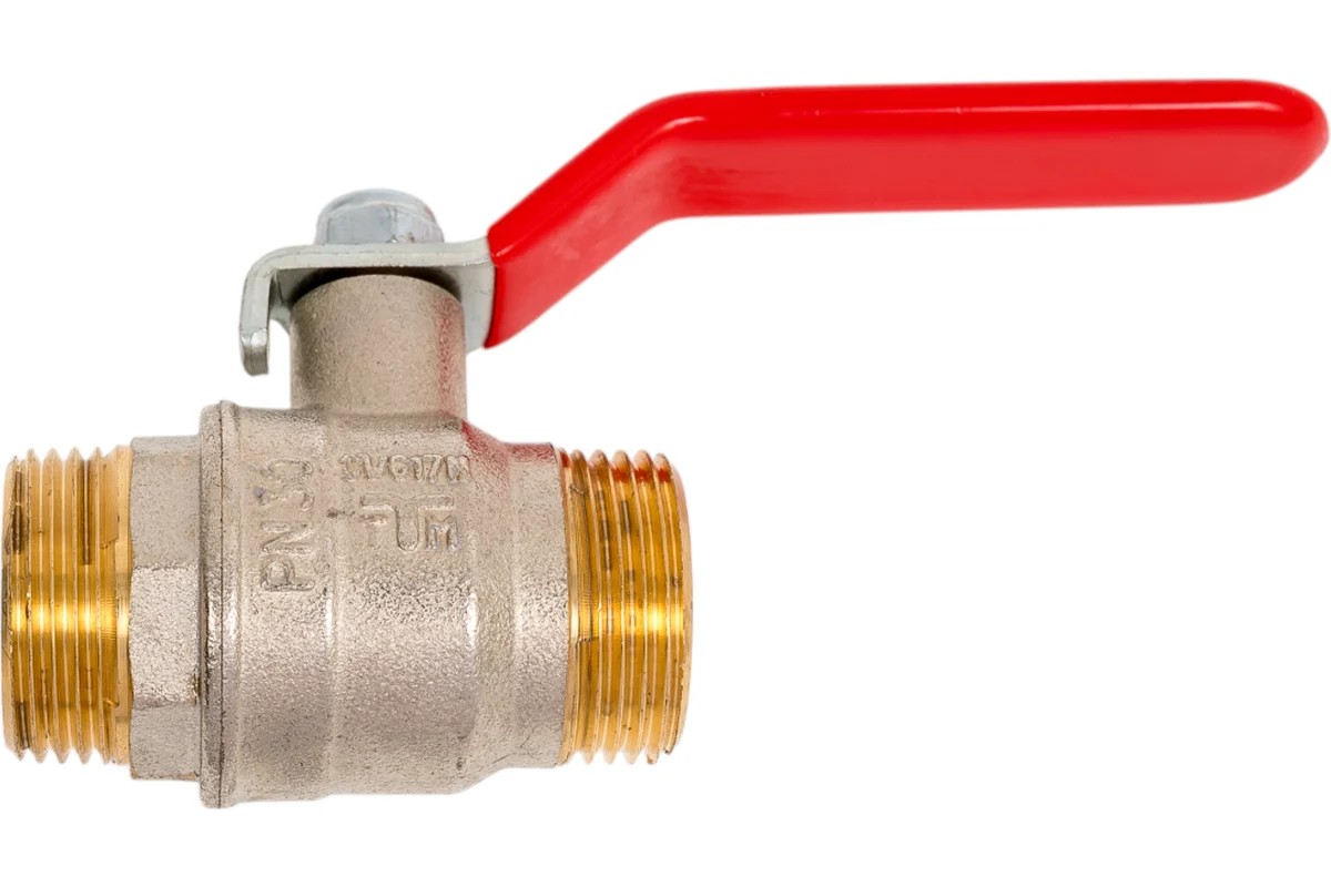Кран шаровой 3/4 НР-НР красный 2382 TIEMME