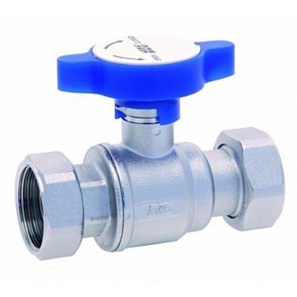 Փական կլոր քրոմ.  1*3/4 կապույտ FAR