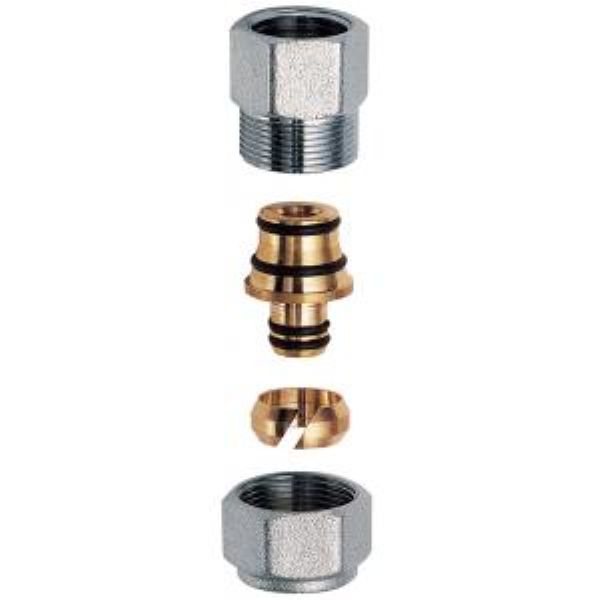 Անցում քրոմ. 1" HP - ծայրով մ/պ  խողովակ. համար 20*2 FAR