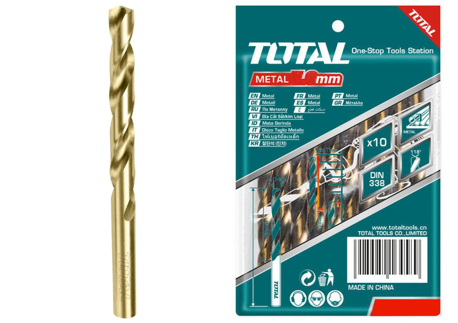 Сверло по металлу HSS 8x117мм TAC100803 TOTAL