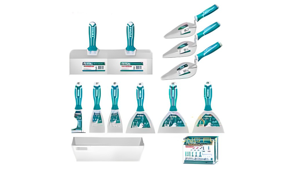 Набор инструментов для кладки и штукатурки 12 шт TOTAL THKBPS1206