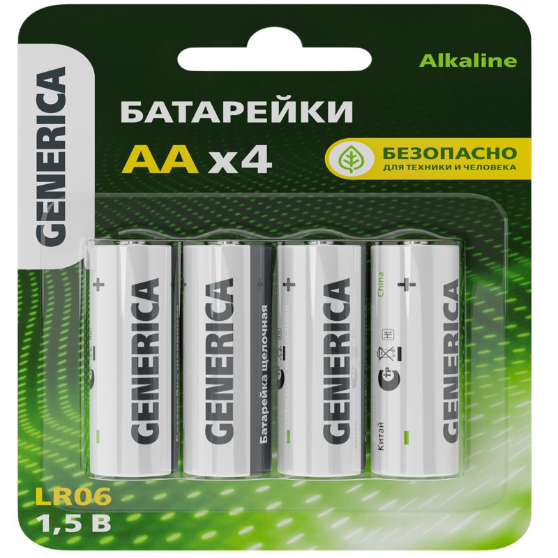 Էլեմենտ ալկալիական միջին LR06/AA (4հ) Generica