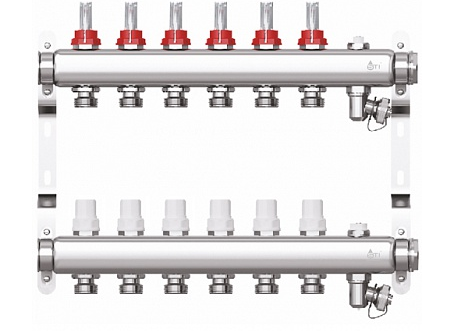 Կոլեկտոր հոսքաչափերով 1" X6 STI