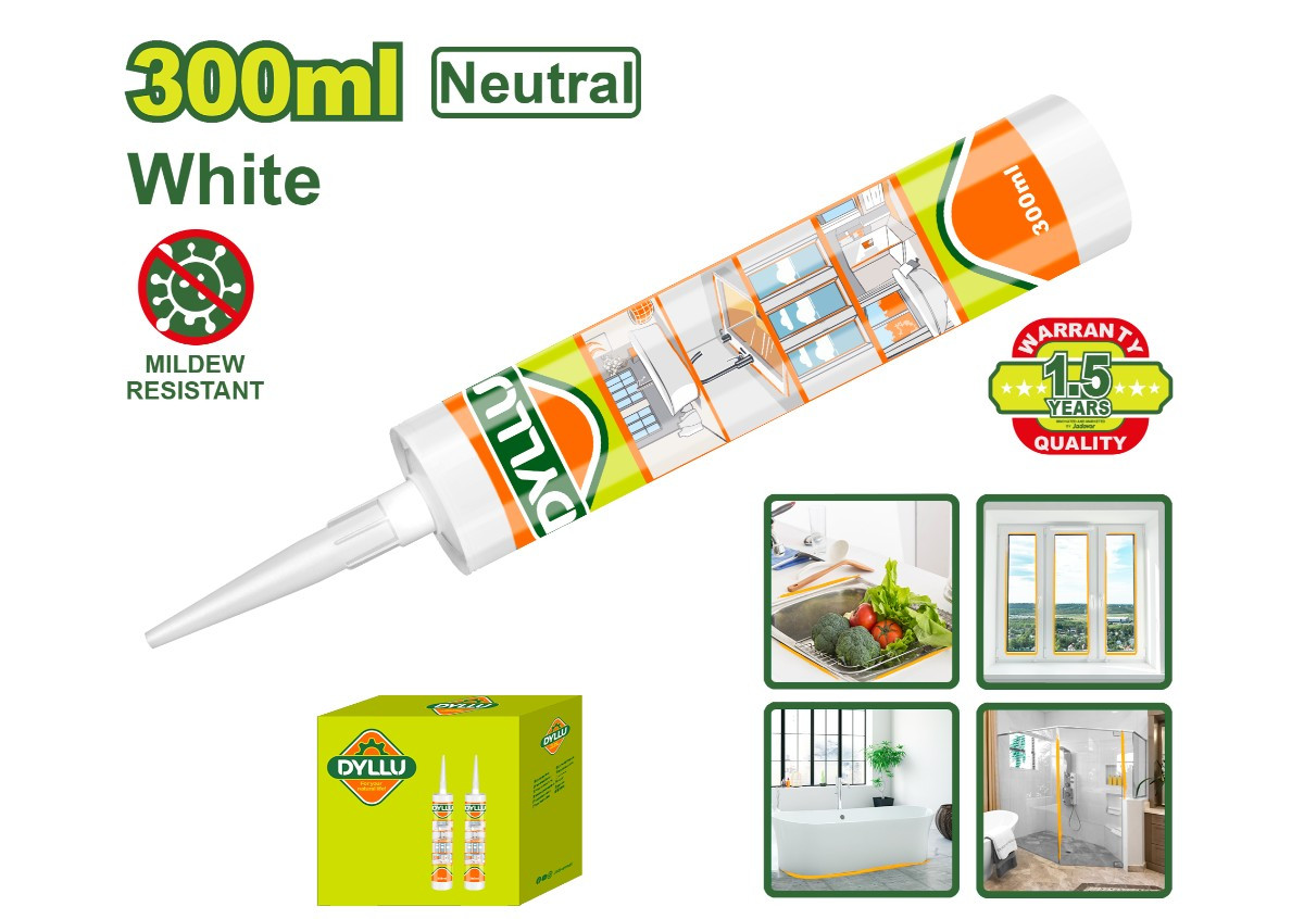 Силиконовый герметик нейтральный белый 300мл DTGQ2T51 DYLLU