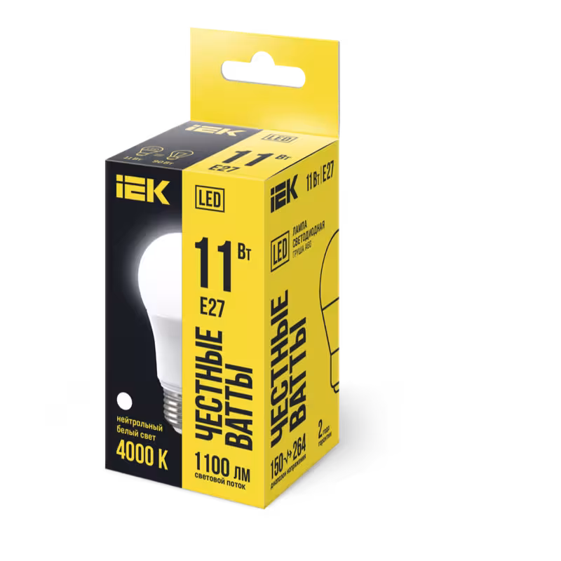 LED լամպ A60 11 w 4000K E27 IEK