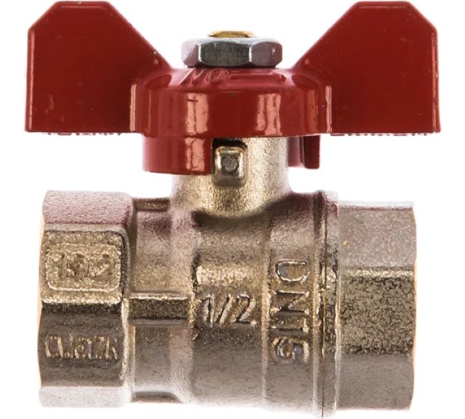 Ջրի փական 1/2 ՆՊ-ՆՊ  կարմիր 2370 TIEMME