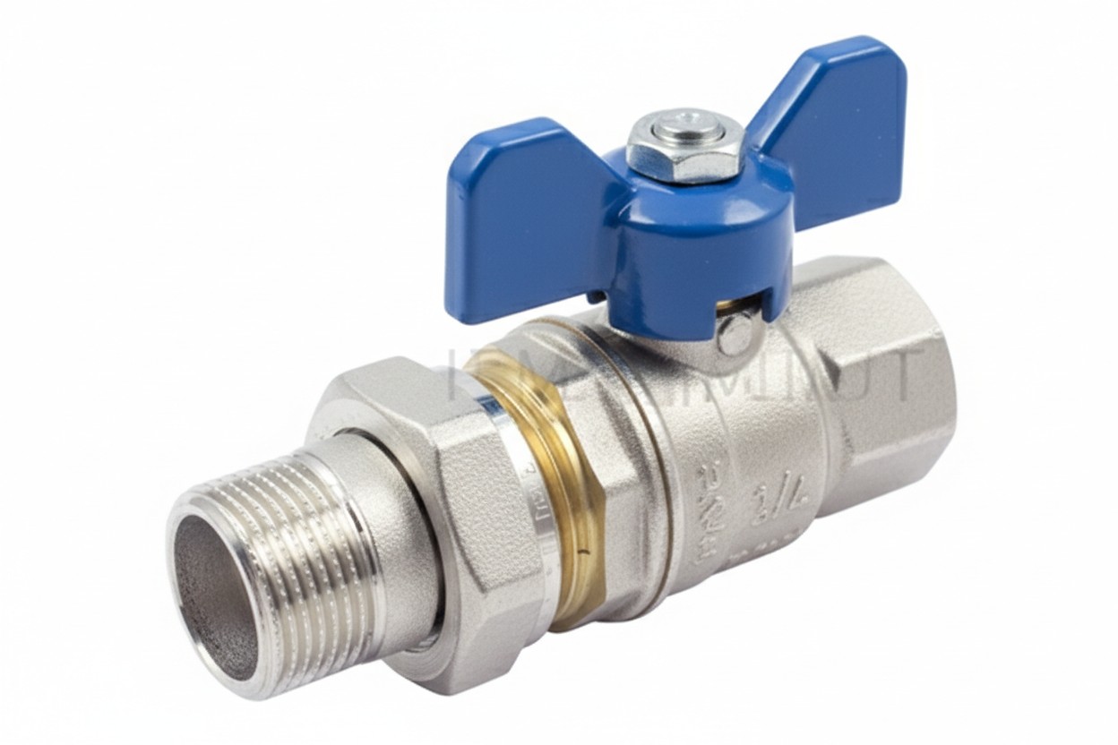 Кран шаровой 3/4 НР-ВР синий 2121CP TIEMME