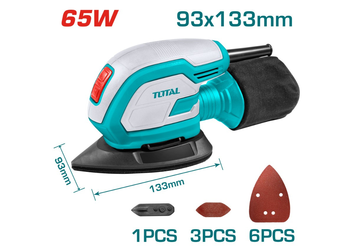 Дельташлифмашина 65Вт TOTAL TMS6505