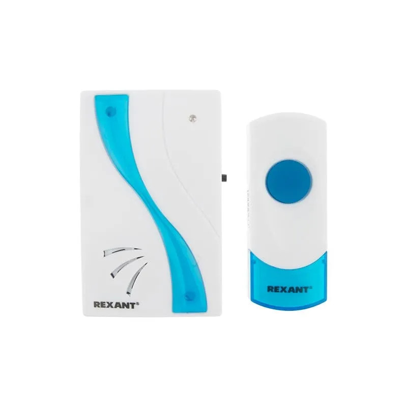 Звонок с кнопкой (пультом), 220 В,  IP44 RX-2 REXANT