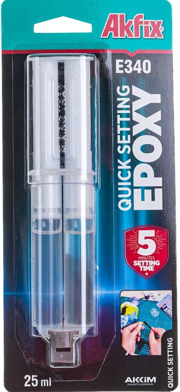 Էպոքսիդ E340 28գր թափանցիկ պլաստ 5ր Akfix