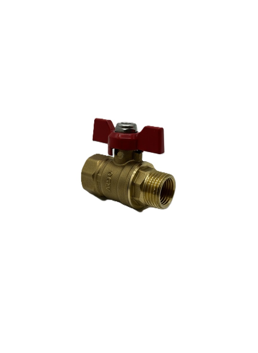 Кран латунный 15  1/2НР*1/2ВР ARDO