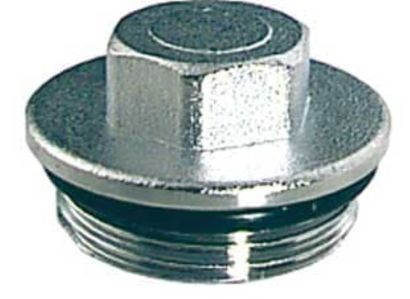 Заглушка для коллектора 1" 1/2" НР хромированная FAR