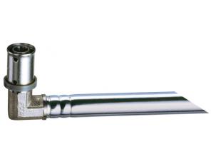 Պրես-անկյունակ ջեռուցման ռադիատորին միանալու համար, 16x2, քրոմ. խող. ( L=90 մմ, φ15 մմ) FAR