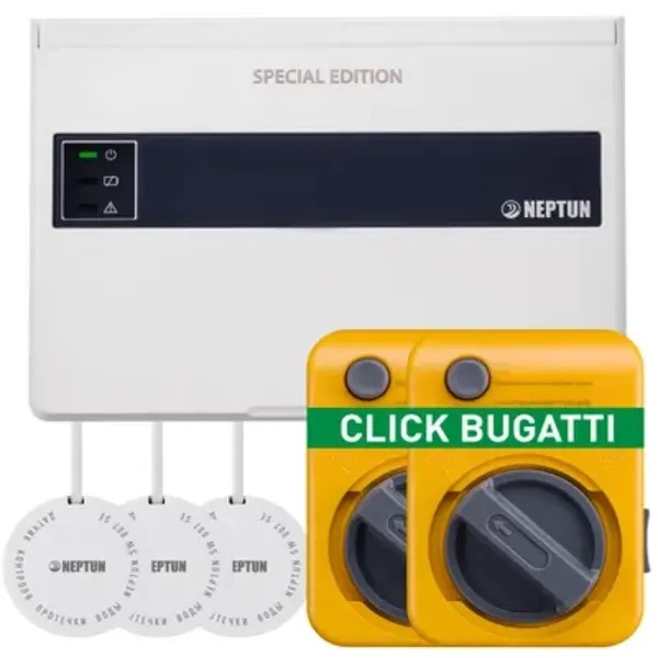 Ջրի արտահոսքի պաշտպանիչ համակարգ Basic Pro, լարային միացումով Bugatti Click 12V 3/4 NEPTUN SE