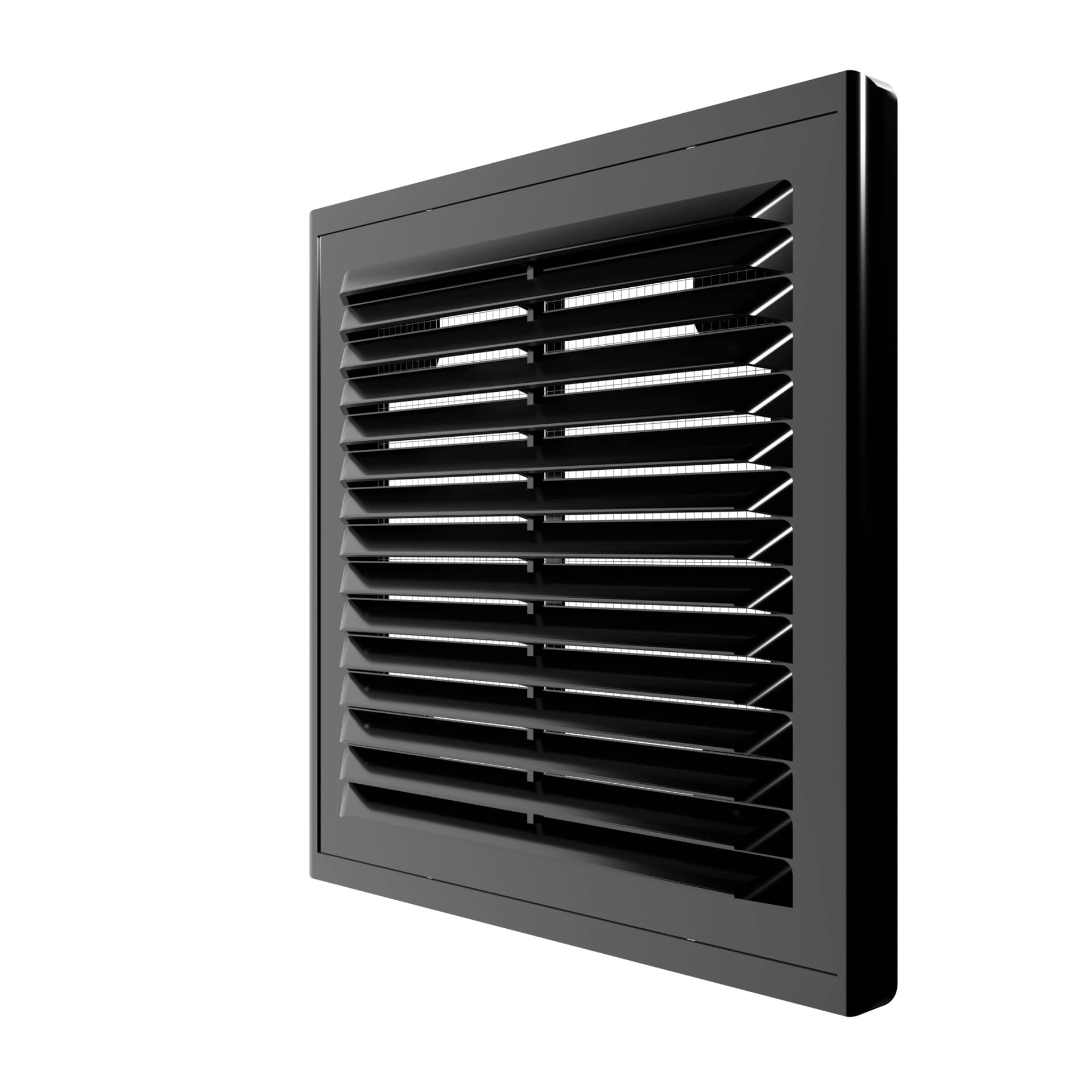 Решетка вентиляционная Р сетка разъемная 150*150 пластик Black ERA
