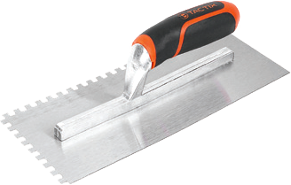 Սալիկի մալա, հակակոռոզիոն պողպատից 280x130մմ թեք ատամ 8x8մմ Decor