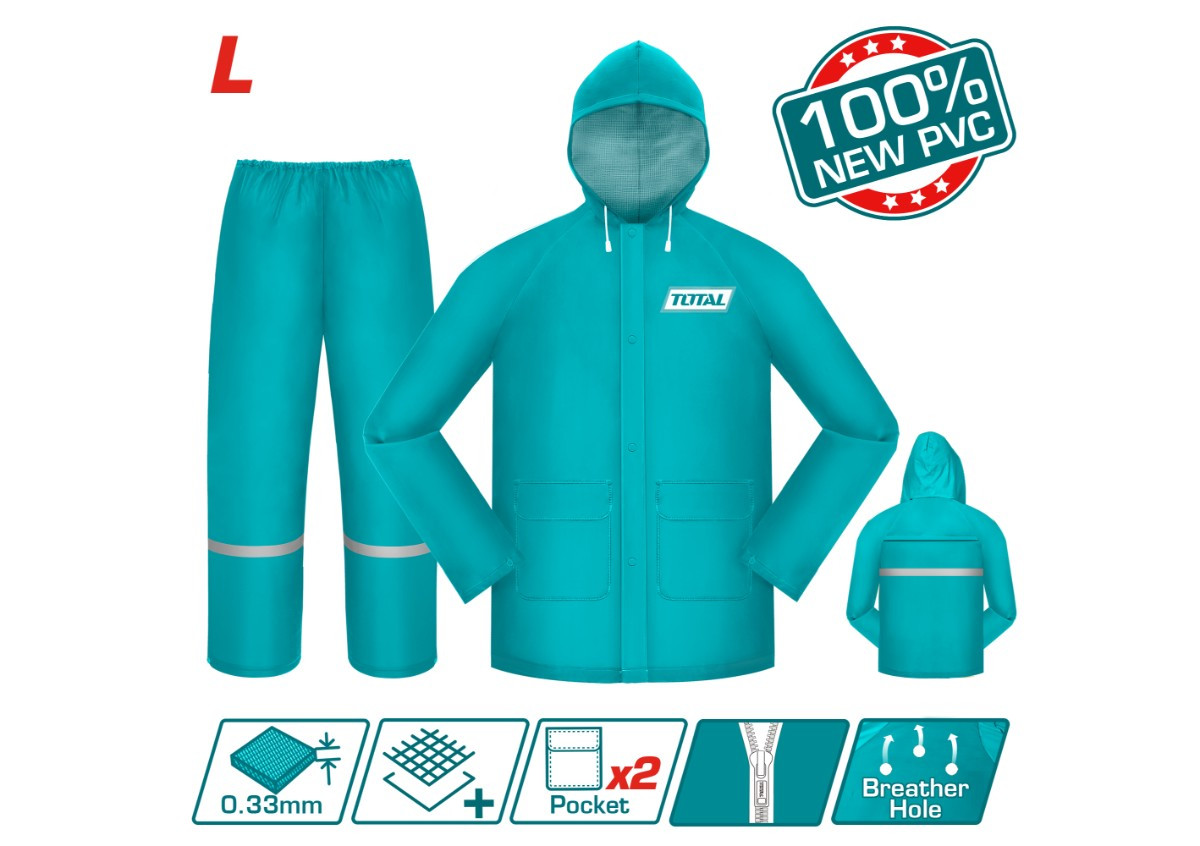 Անձրևի թիկնոց տաբատով L TOTAL THTRS031.L