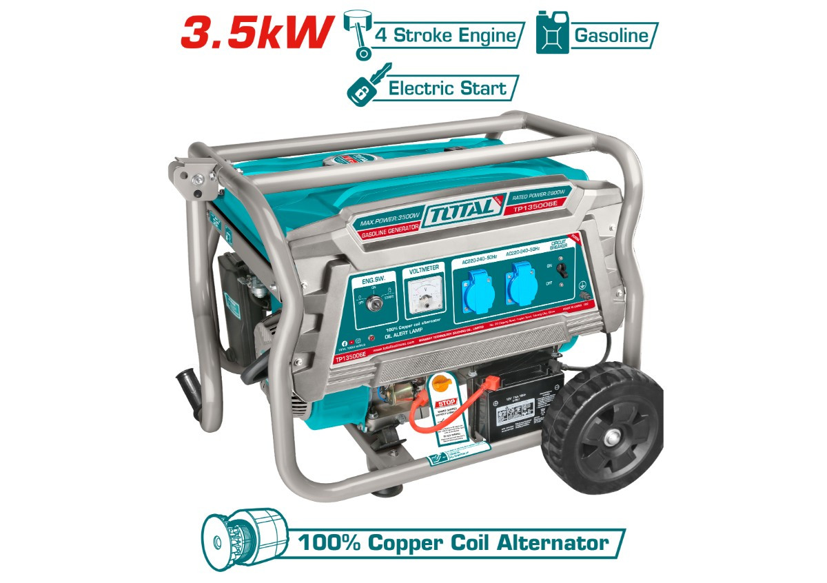 Բենզինային գեներատոր 3.5կվ TOTAL TP135006E