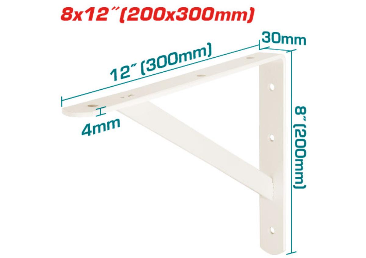 Кронштейн для полок   8x12” TOTAL THDSB0812