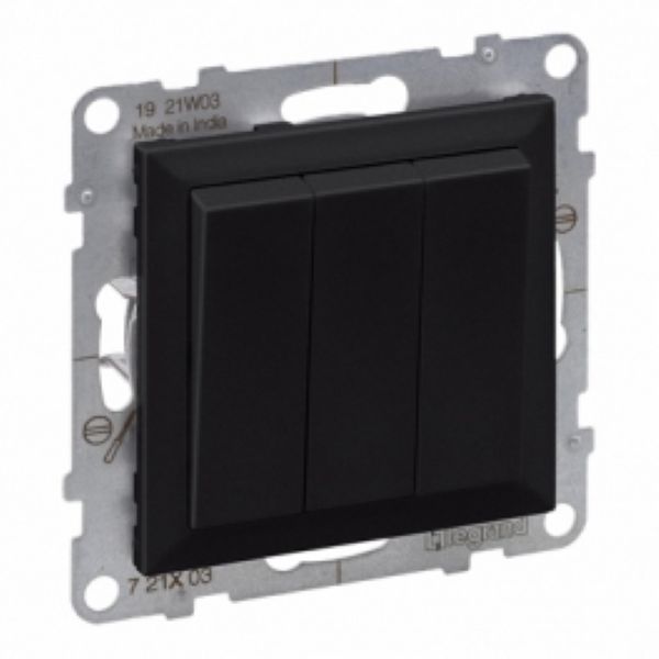 Անջատիչ  3ստեղն․Suno սև Legrand