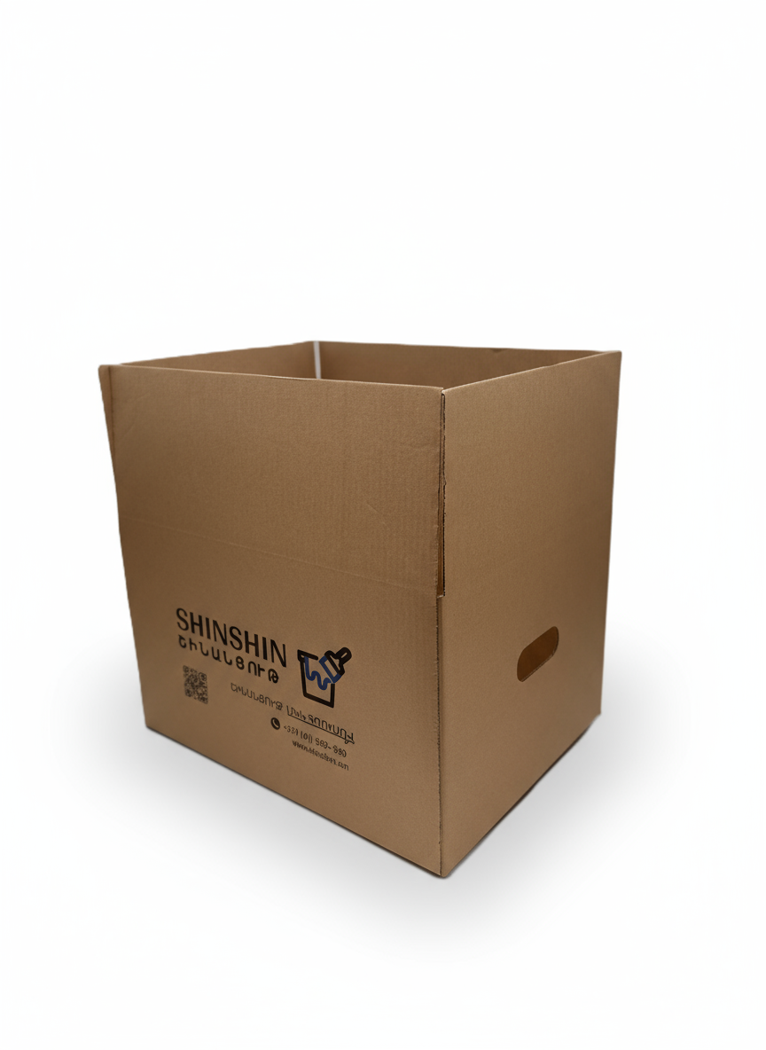 Արկղ  հնգաշերտ բռնակներով 600*395*300 Շինշին