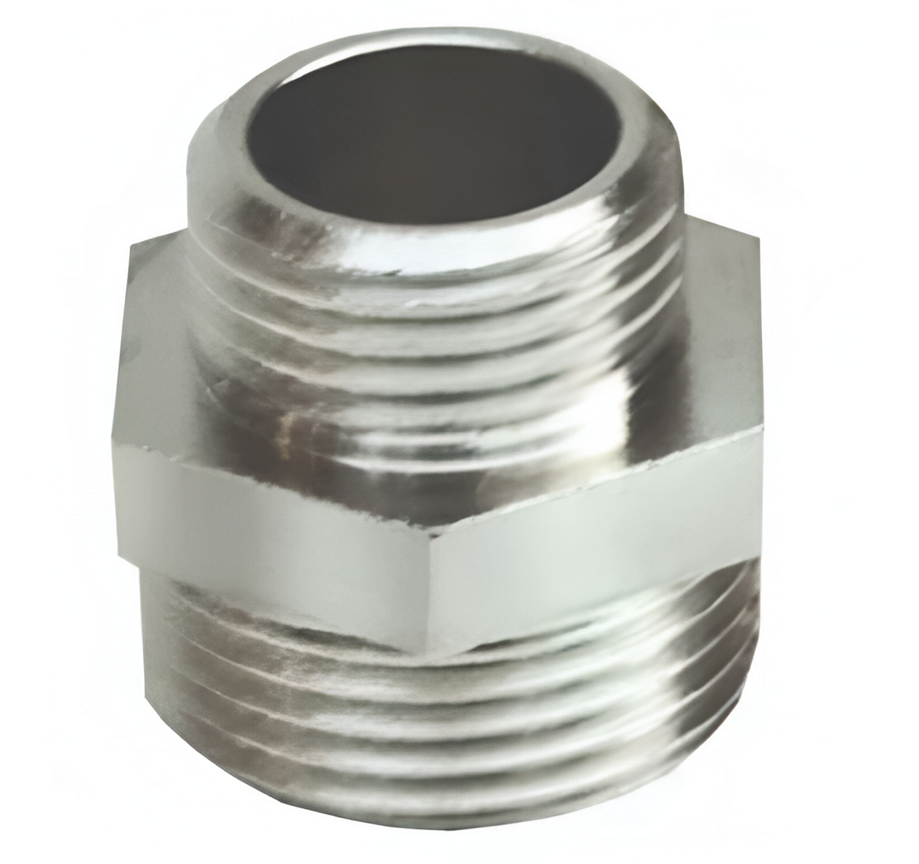 Ниппель 3/4"х1/2", НР-НР, никелированный APE