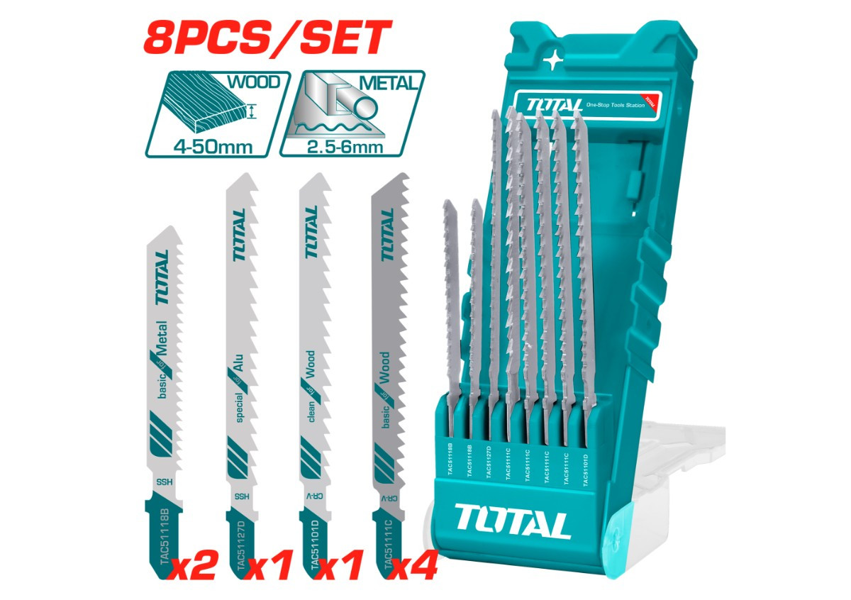 Նրբասղոցի դանակների հավաքածու 8կտոր TOTAL TACSD7386