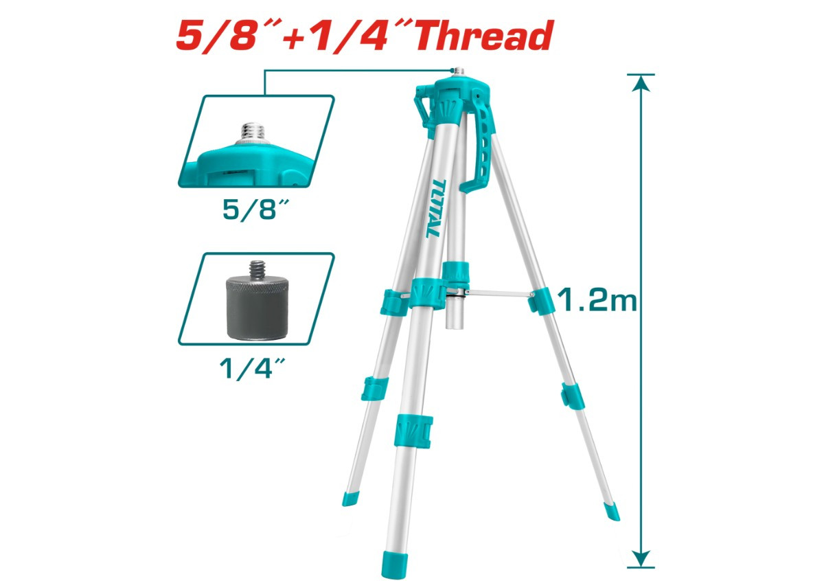 Штатив для лазерного уровня 1,2 м TOTAL TLLT01152
