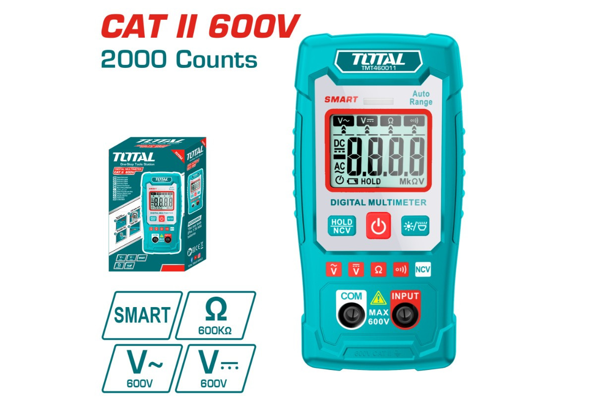 Цифровой мультиметр 6 TOTAL TMT460011