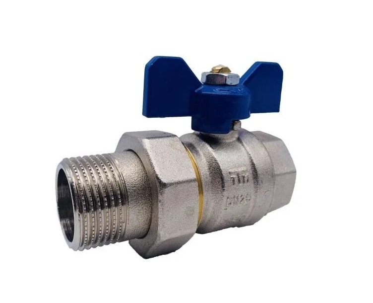 Кран шаровой 1 НР-ВР синий 2121 TIEMME