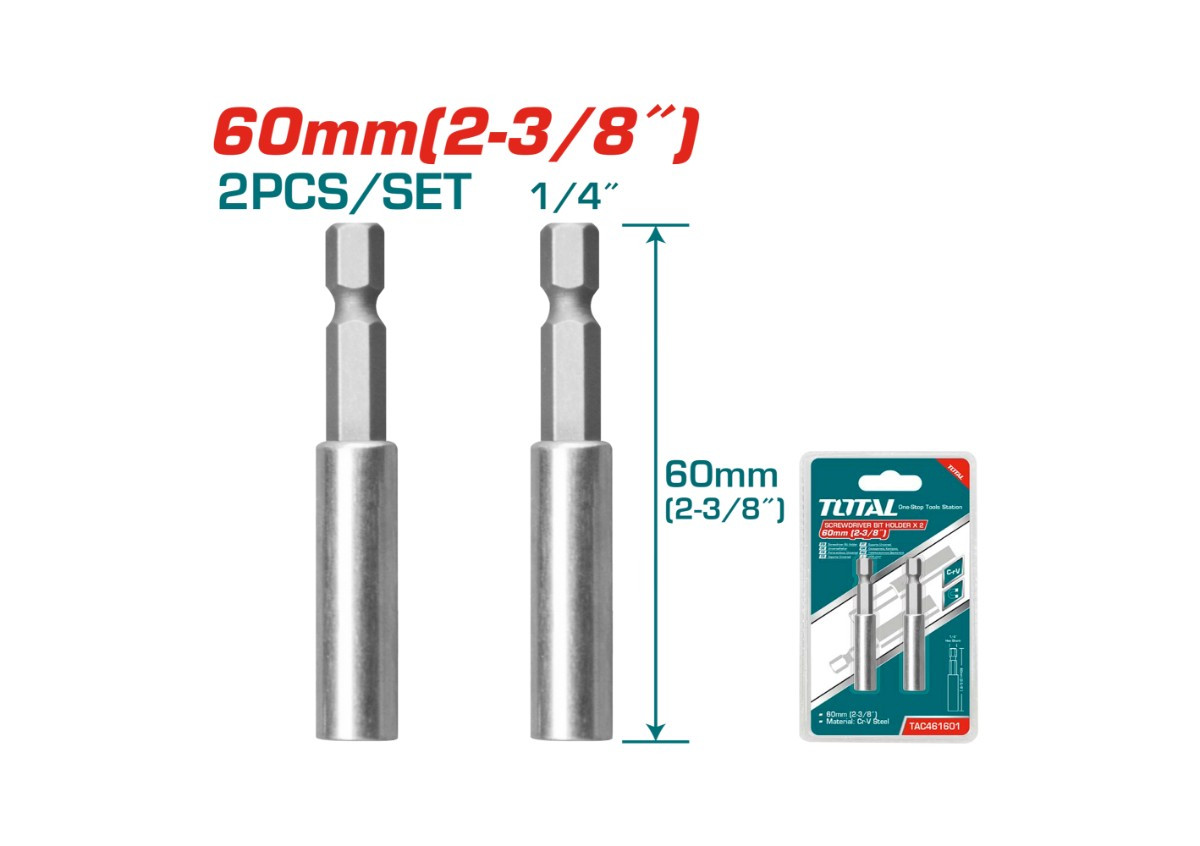 Магнитный держатель для бит 2шт  TAC461601 TOTAL