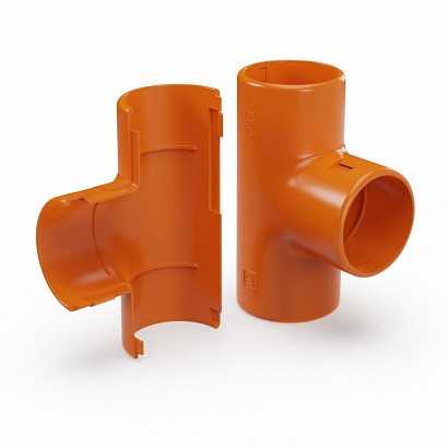 Тройник разборный оранжевый 20мм (50/600) ПРОМРУКАВ