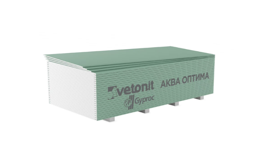 Գիպսաստվարաթուղթ ջրակ.1950*1200*12.5 (2.34 քմ) 50հ Aqua Optima 02376 Gyproc
