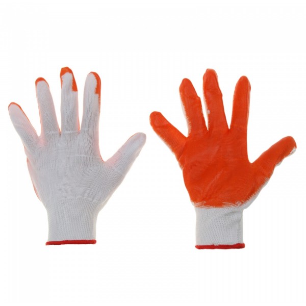 Ձեռնոց տրիկոտաժե  նիտրիլային ծածկույթով, նարնջագույն 10 (L)