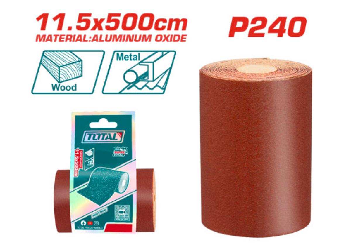 Наждачная бумага(шкурка)P240 11.5x500см TOTAL TAC24065