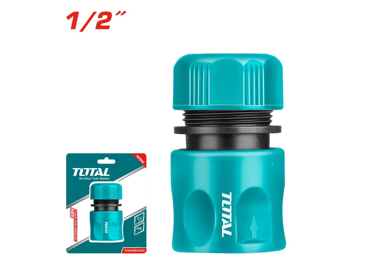 Соединитель для шланга пластиковый 1/2" TOTAL THHCS01122