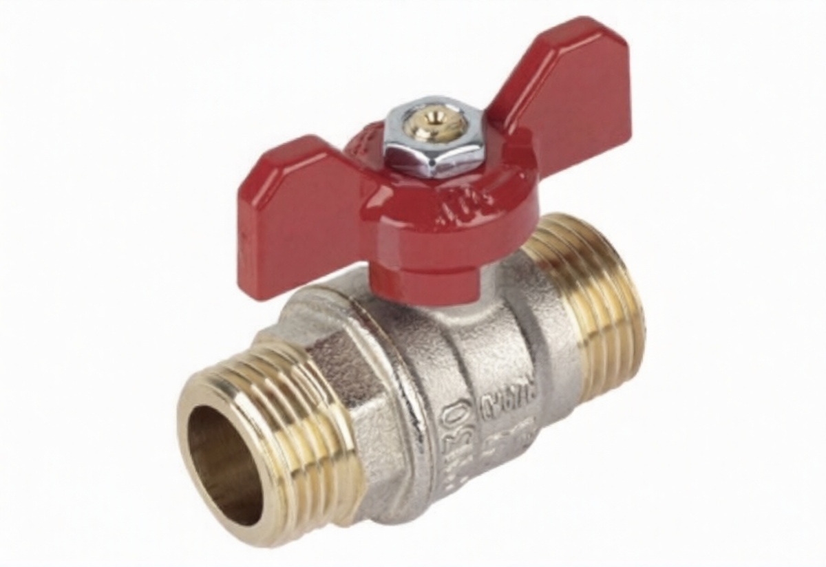 Кран шаровой 3/4 НР-НР красный 2372 TIEMME