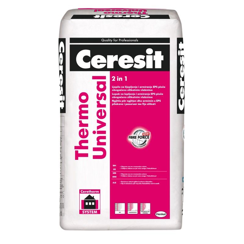Ծեփամածիկ սոսինձ  Thermo Universal, 25կգ Ceresit