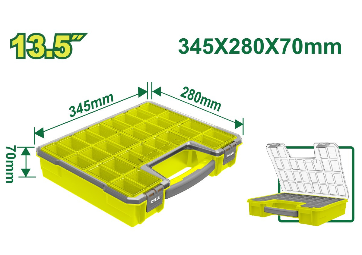 Պահեստավորման պլաստիկ տուփ 345x280x70մմ DTTB1311 DYLLU