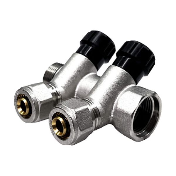 Коллектор регулирующий  ГШ 3/4" (обжим 16х2 вых.) STI