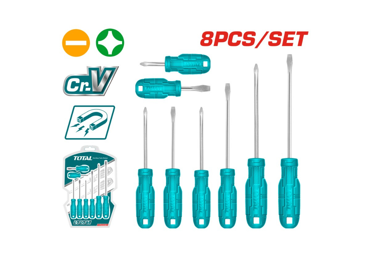 Պտուտակահանների հավաքածու TOTAL THTDC250801