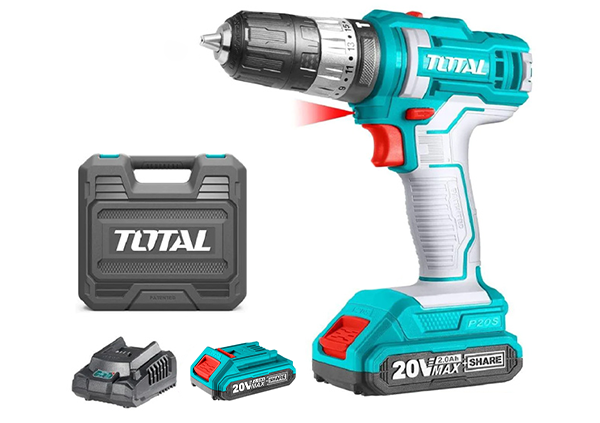 Հարվածային պտուտակադարձիչ մարտկոցային (2 մարտկոցով, լիցքավորիչով) TOTAL TIDLI20145