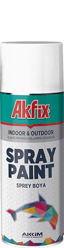 Ներկ աէրոզոլային փչովի Glossy black RAL9005 400ml AKFIX